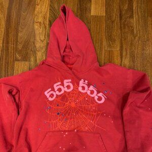 Sp5der Hoodie Red - Spider Worldwide Sweater – Size XL